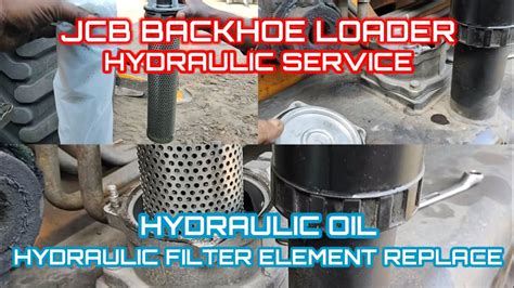 jcb oil filter change